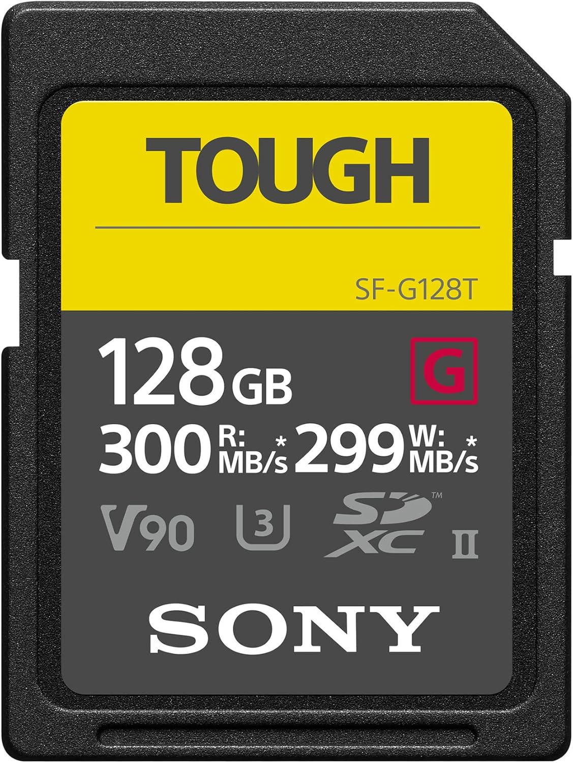 Sony SF-G128T SD Card (128 GB, UHS-II, SD Tough, G Serie)