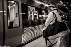 Waiting for the train