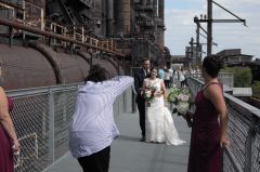 Wedding Couple, industrial setting