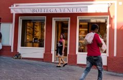 Women Walking her Dog - Capri