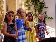 Girls walking in Capri