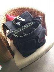 Largest Dome satchel with Billingham Eventer Insert, the best of both worlds