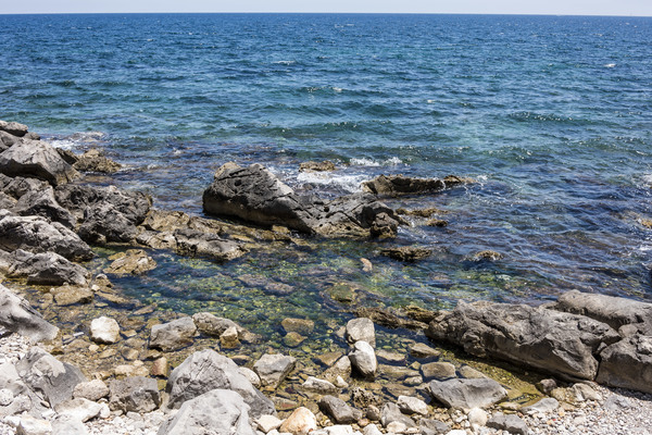 Rocky shoreline, Mondello