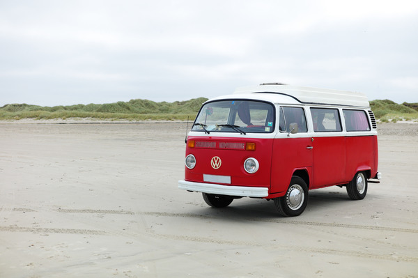 VW T2 on the beach