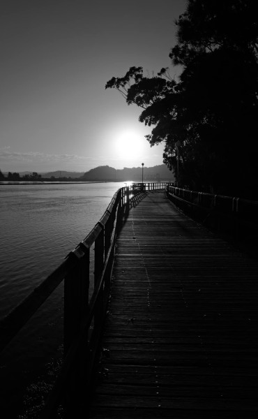 Sunset Over the Boardwalk