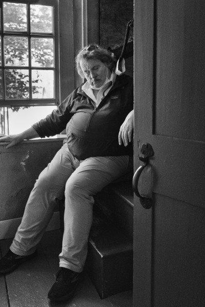 Sleeping Historian in the Longfellow House
