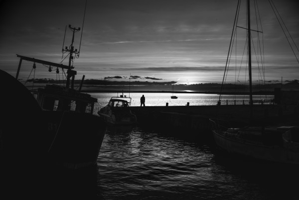 Fishing and Sunset at Bell Wharf